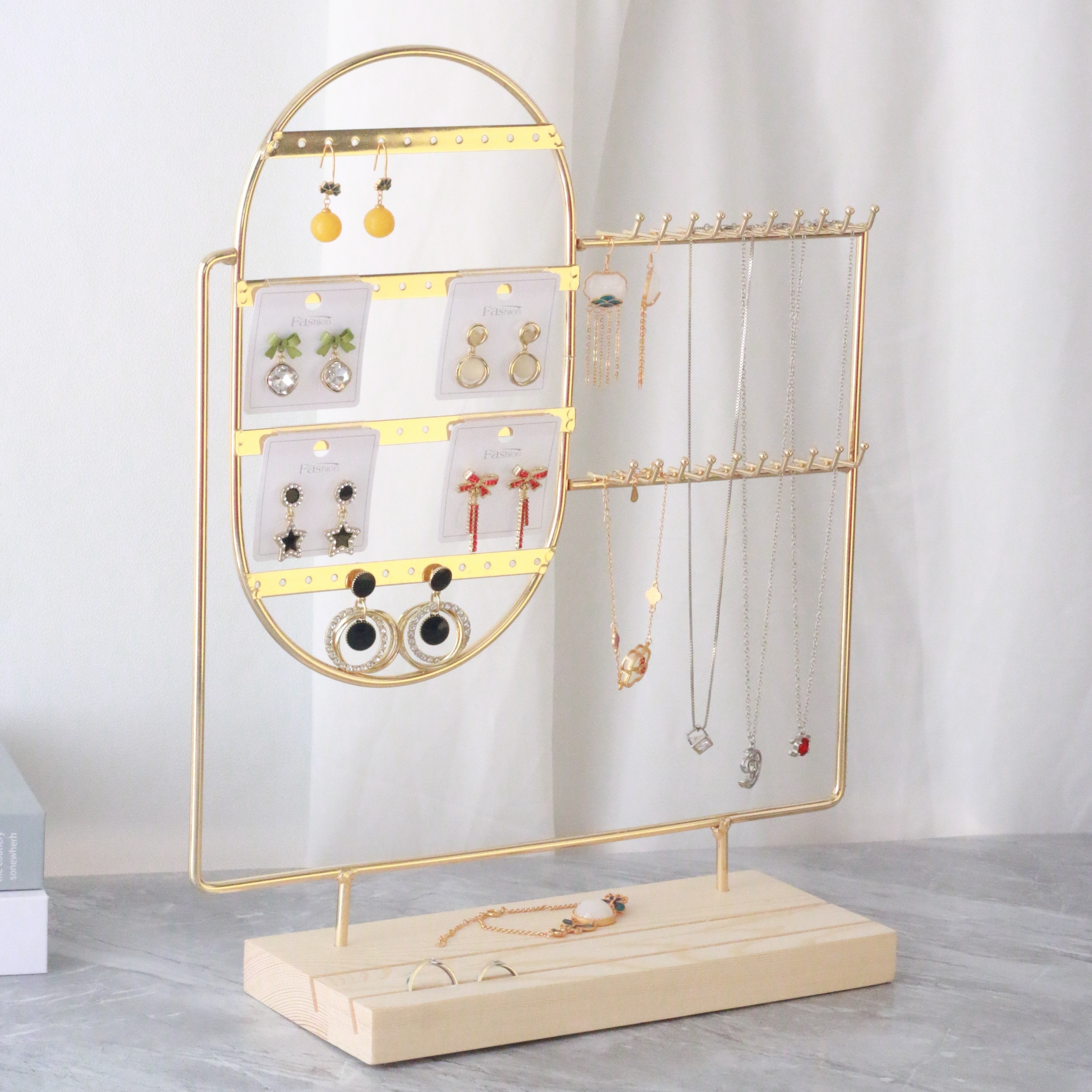 Double Layer Keychain Hanging Rack Rotatable Small Ornament - Temu