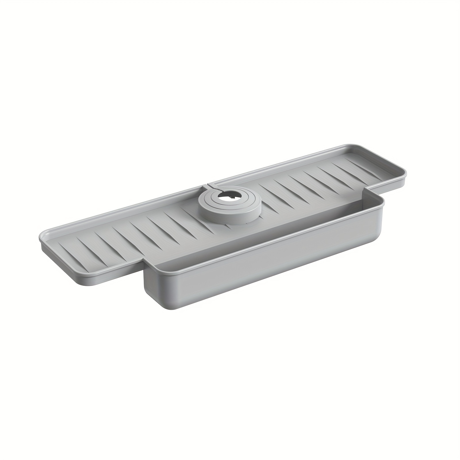 Adjustable Kitchen Sink Sponge Holder with Splash Guard