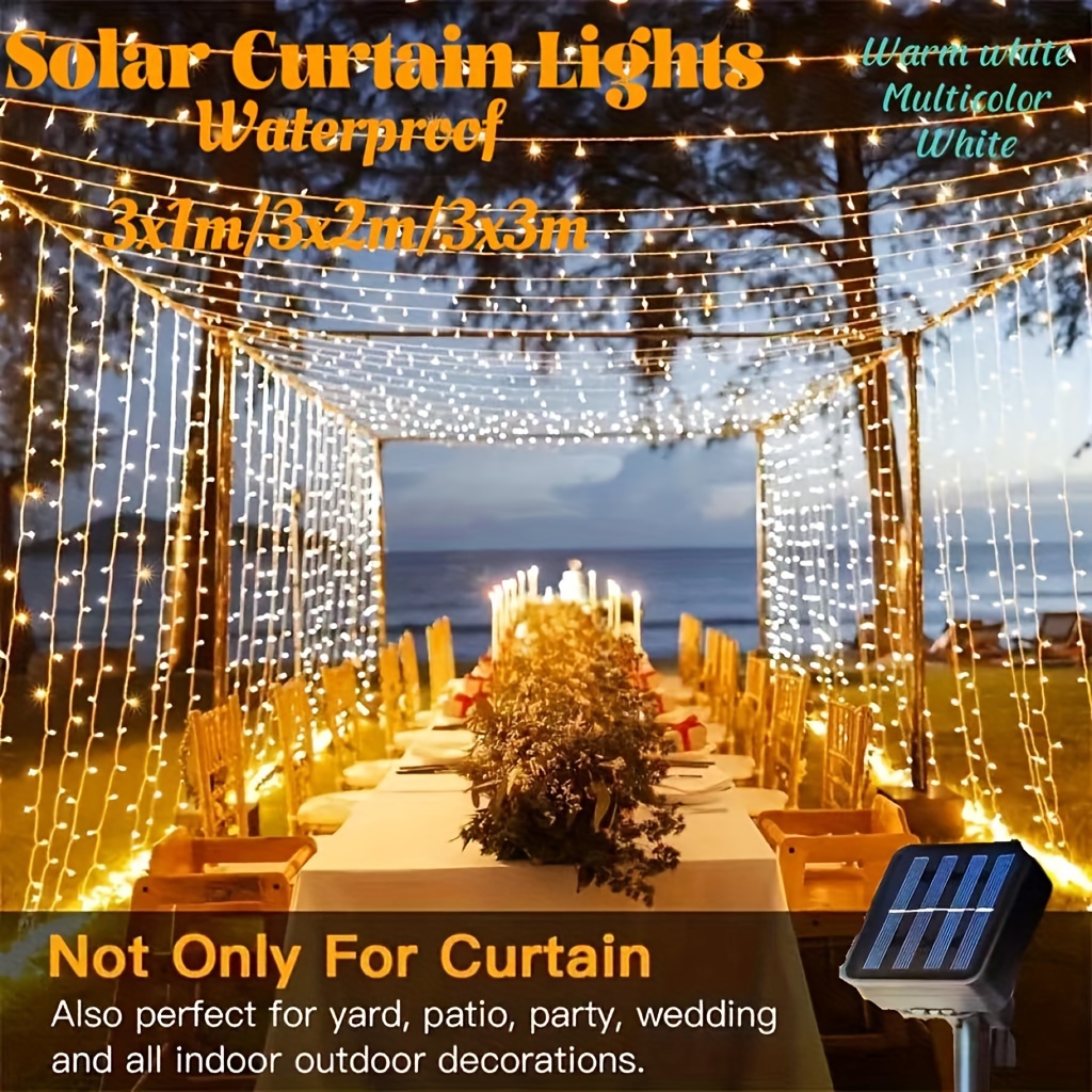 Solar Curtain Lights - Temu