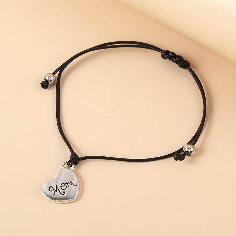 Heart & Letter Decor Bracelet