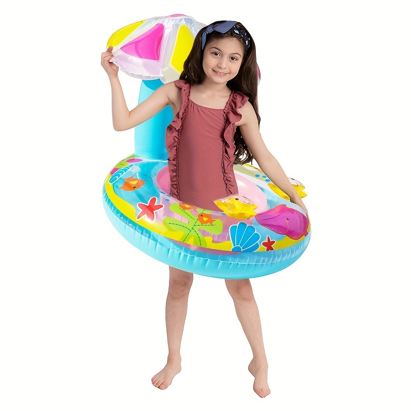 Baby Swim Ring with Daisy Decor Pool Floats Supplies Inflatable