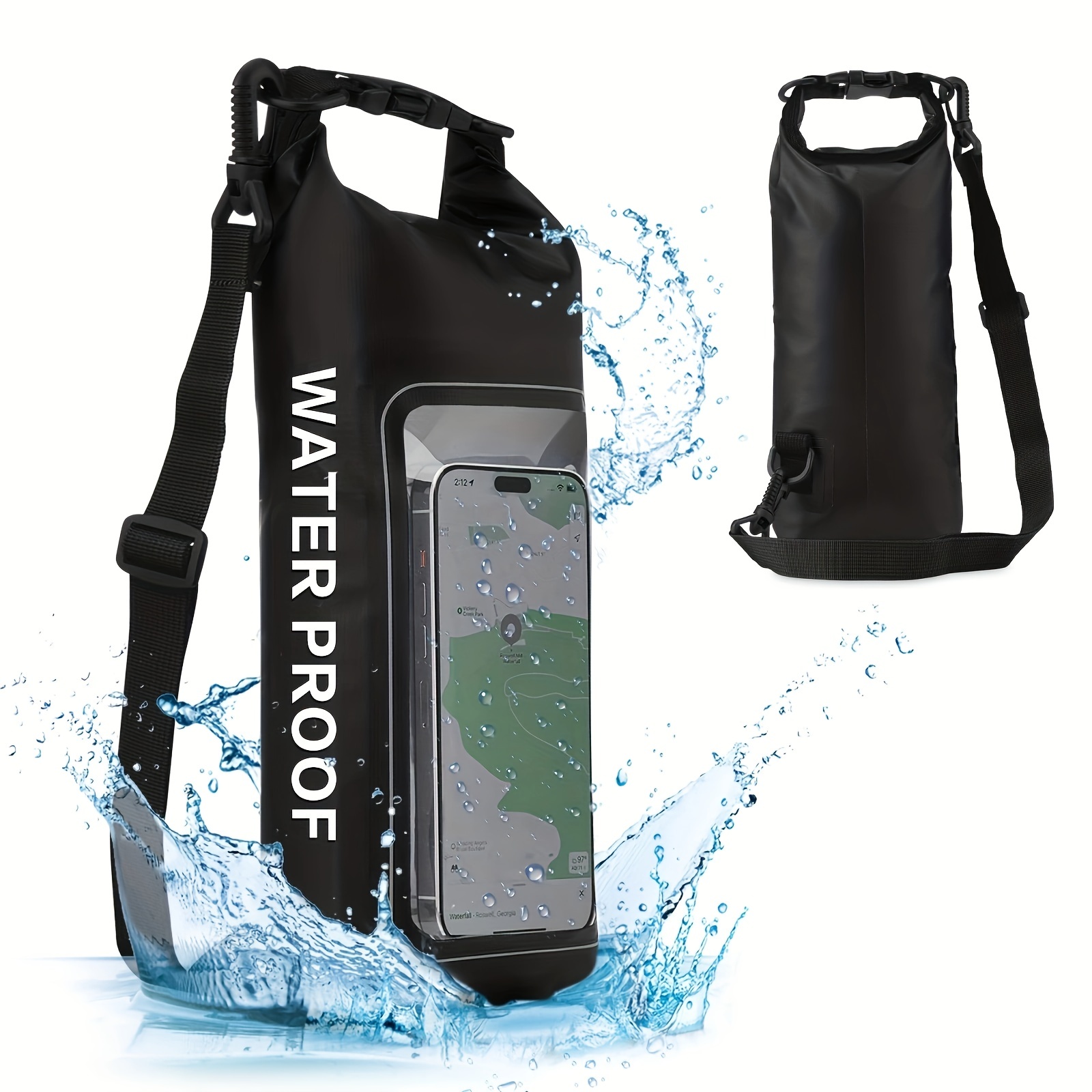 Marine Waterproof Dry Bag 2l Mobile Phone Storage Bag Boating Kayak  Accessories Essentials For Camping Swimming Beach Fishing Rafting Travel -  Sports & Outdoors - Temu