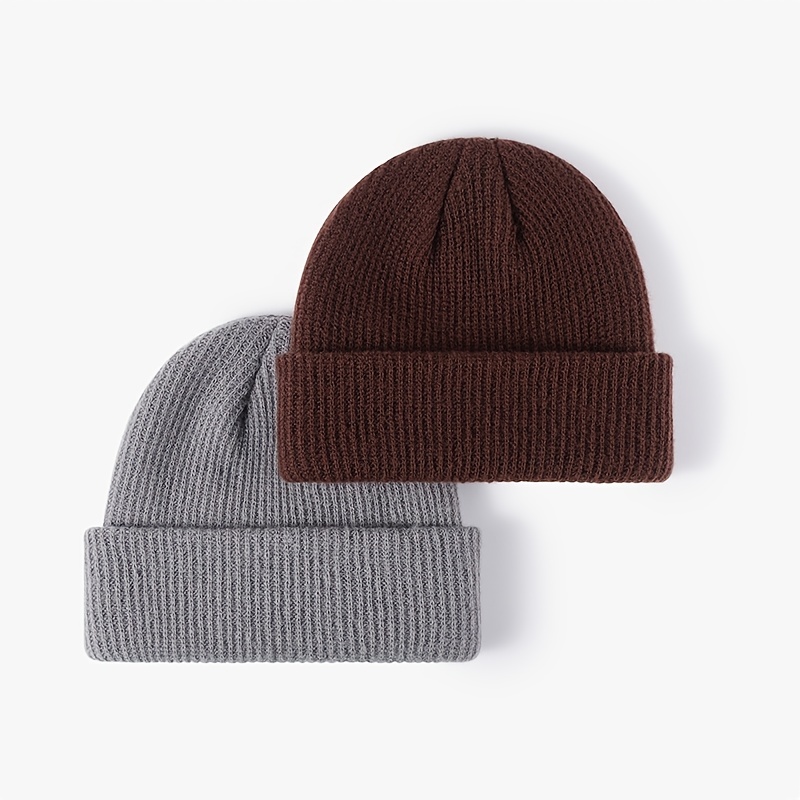 Fashion Men's Youth Street Solid Color Beanie Woolen Hat College Warm  Women's New Cold Hat Knitted Versatile Outdoor Autumn And Winter Couple -  Temu