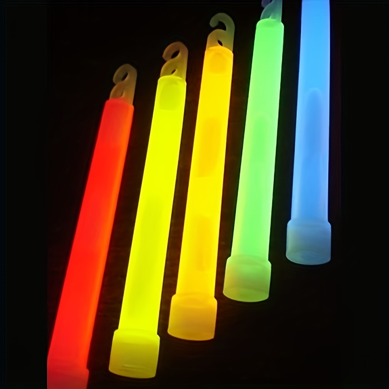 6 Glow Light Sticks w/Hook