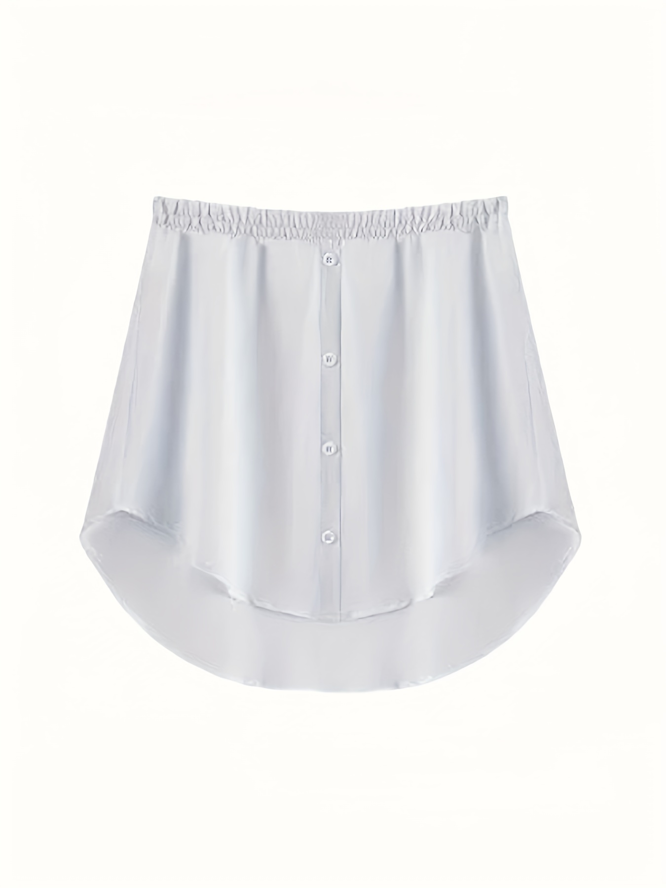 Lace Trim Solid Skirt Simple Stretch Half Slips Petticoat - Temu Canada