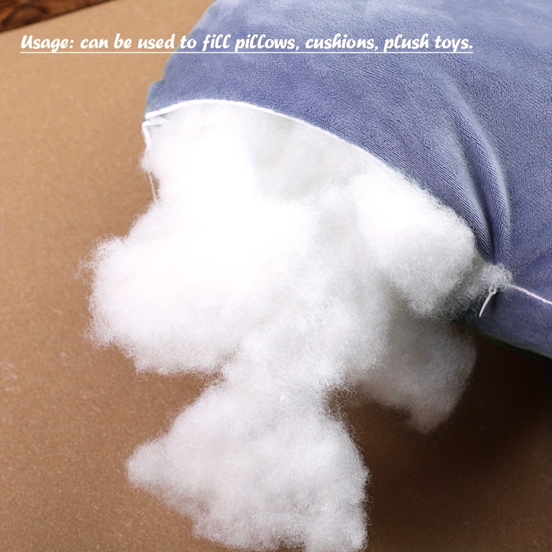 Polyester Fiber Fill, White High Resilience Fill Fiber, Pillow Filling  Stuffing, High Resilience Fill Fiber for Stuffed Animal Crafts, Pillow  Filling
