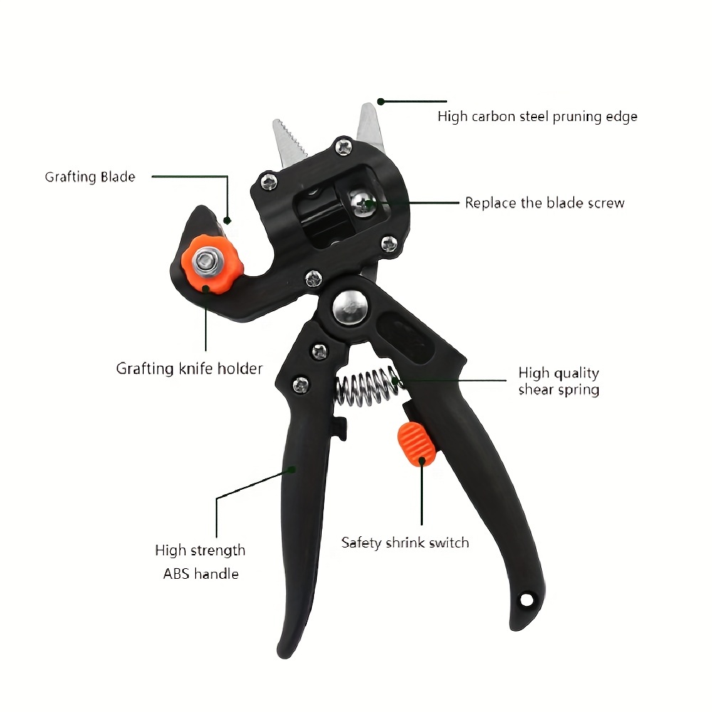 Portable Tree Pruner Handle Bush Pruning Shears Gardening Grafting Handheld  Professional Pliers Tools Garden Hand 