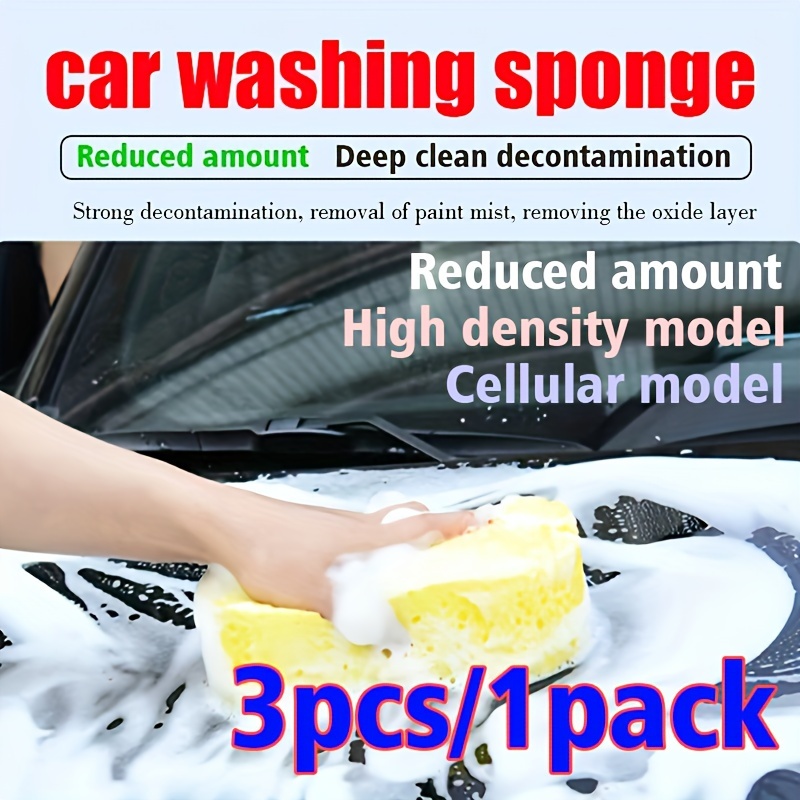 Car Cleaning Sponges High-density Large Honeycomb 8-shaped Sponges