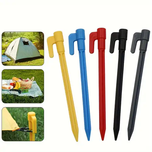 5pcs Tent Nails Outdoor Camping Trip Tent Peg Ground Nails - Temu Canada