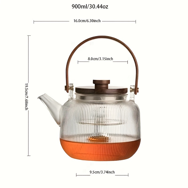 Walnut Electric Ceramic Stove Tea Cooker Glass Kettle White Tea