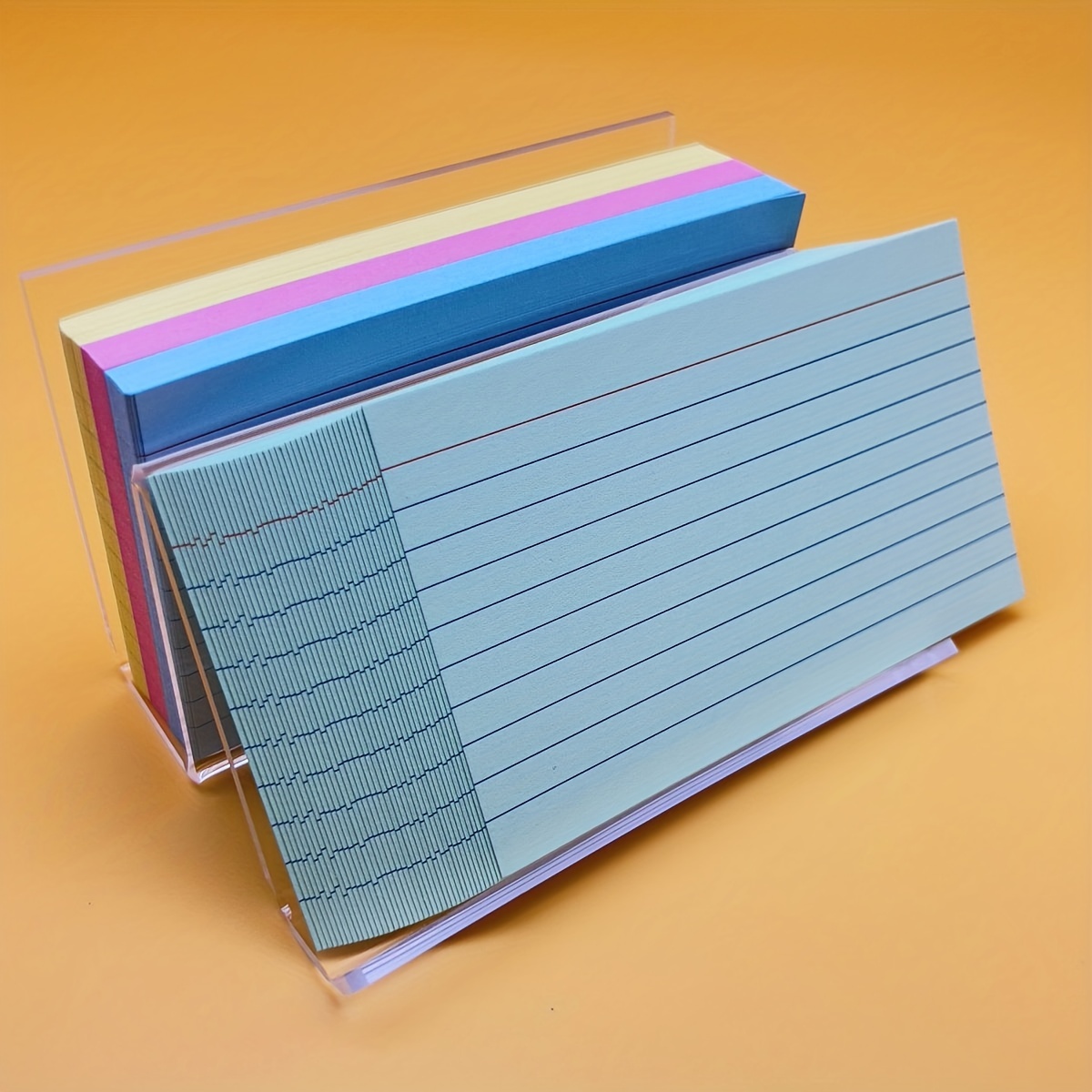 3X5 Card Holder for Flash Cards, Business Card, Recipe & School , 4 Colors