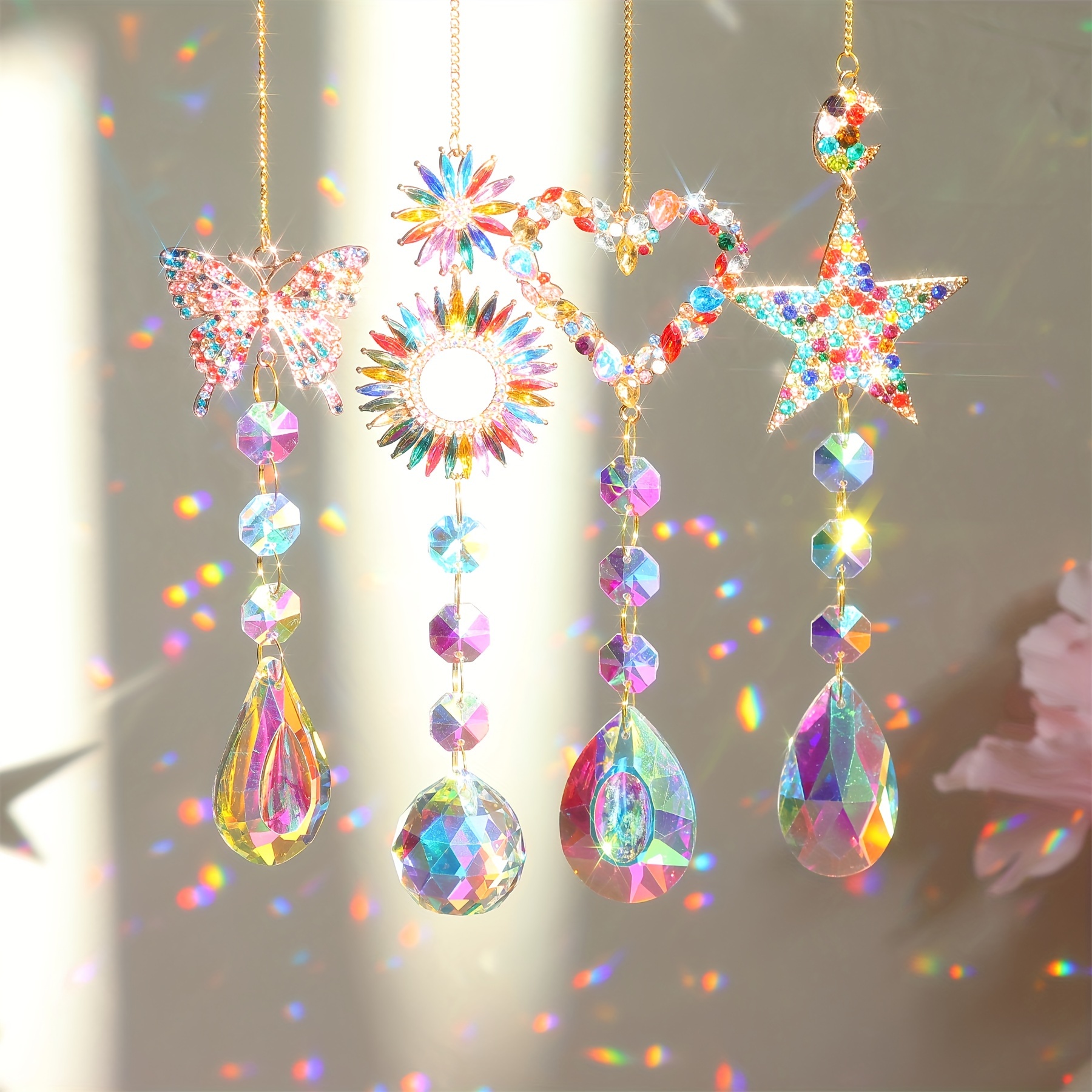 Crystal Rainbow Sun Catcher, Verre Transparent Boule de Cristal Prismes  Suncatcher Arbre De Vie Fenêtre Suspendue Ornement Arc-en-ciel Fabricant  Noël Mariage