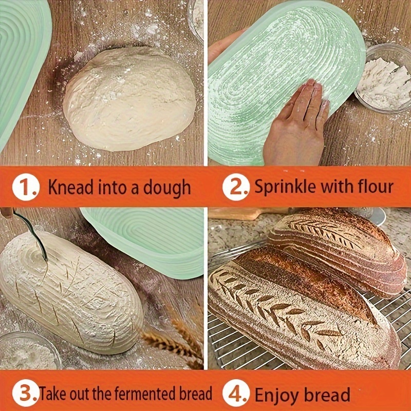 Colorful Bread Proofing Basket, Silicone Sourdough Basket, For
