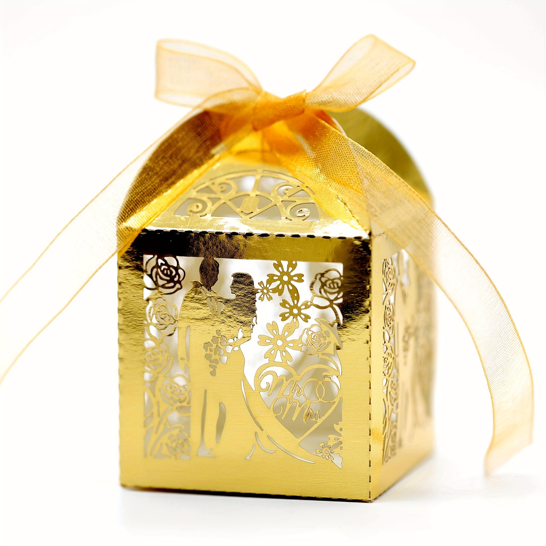 Cajas de Regalo pequeñas con cinta para decoración de bodas y