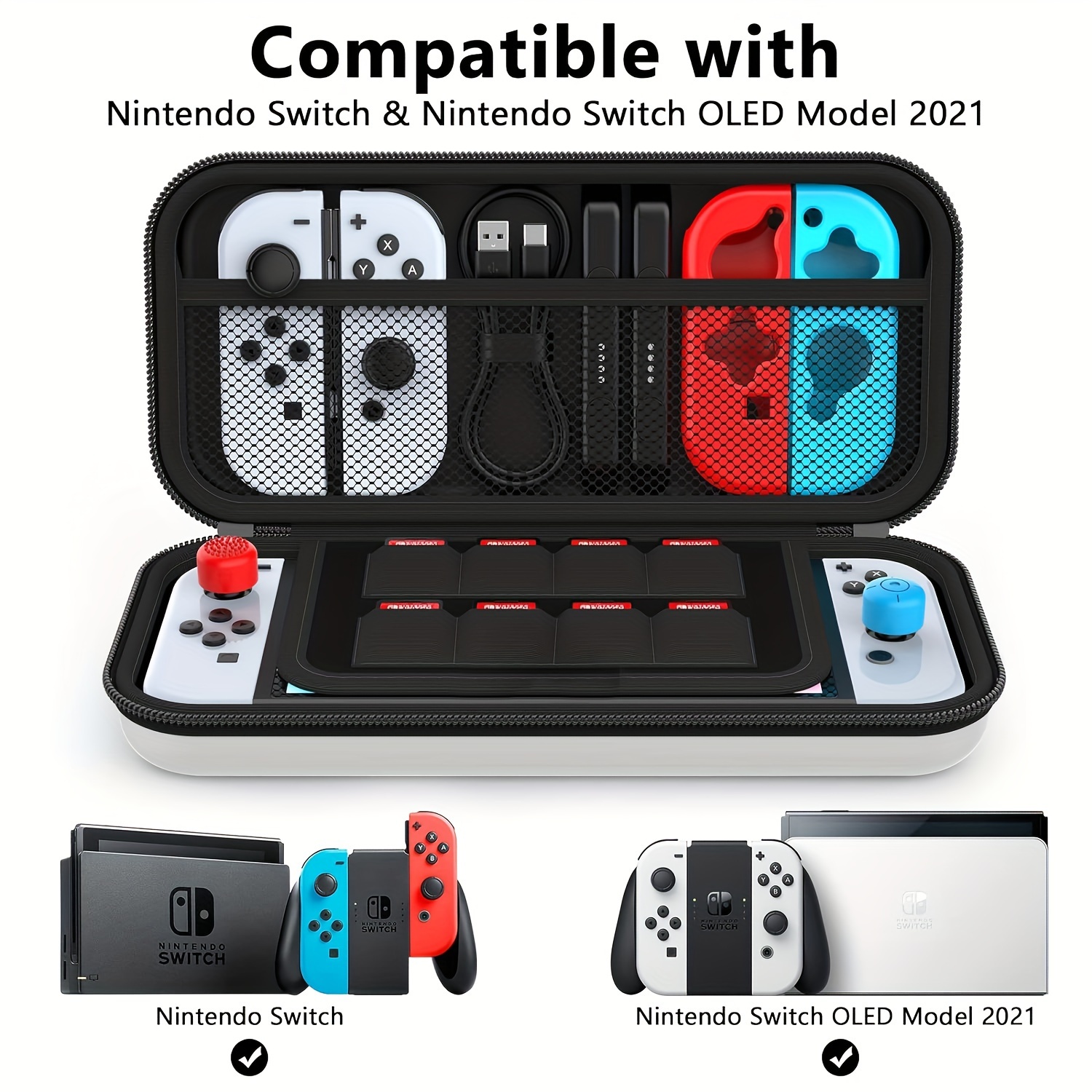 Carrying Case for Nintendo Switch OLED Model/Switch Protective