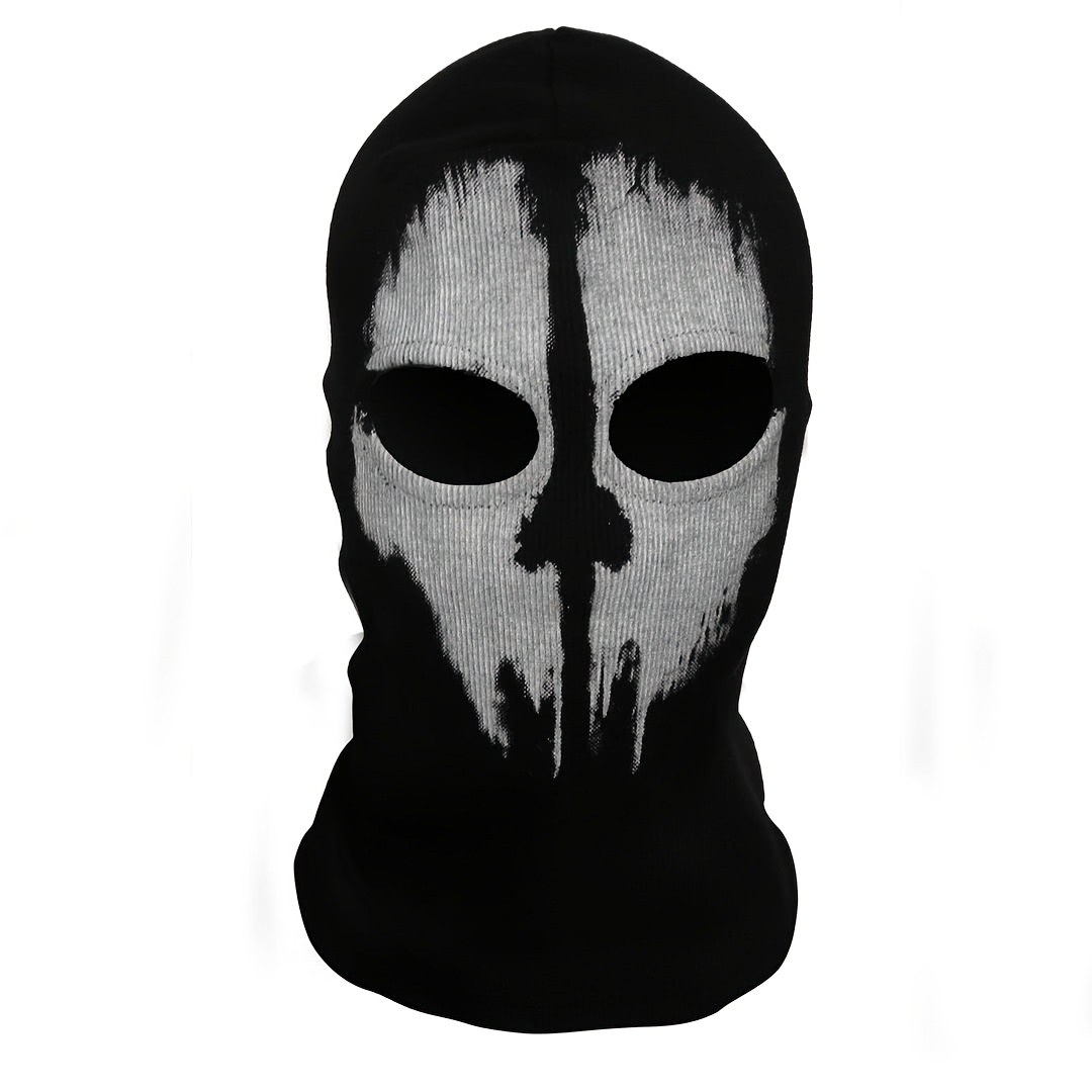 Fabric COD Ghost Face Mask Balaclava Winter Helmet Skull Halloween Prop  Cosplay