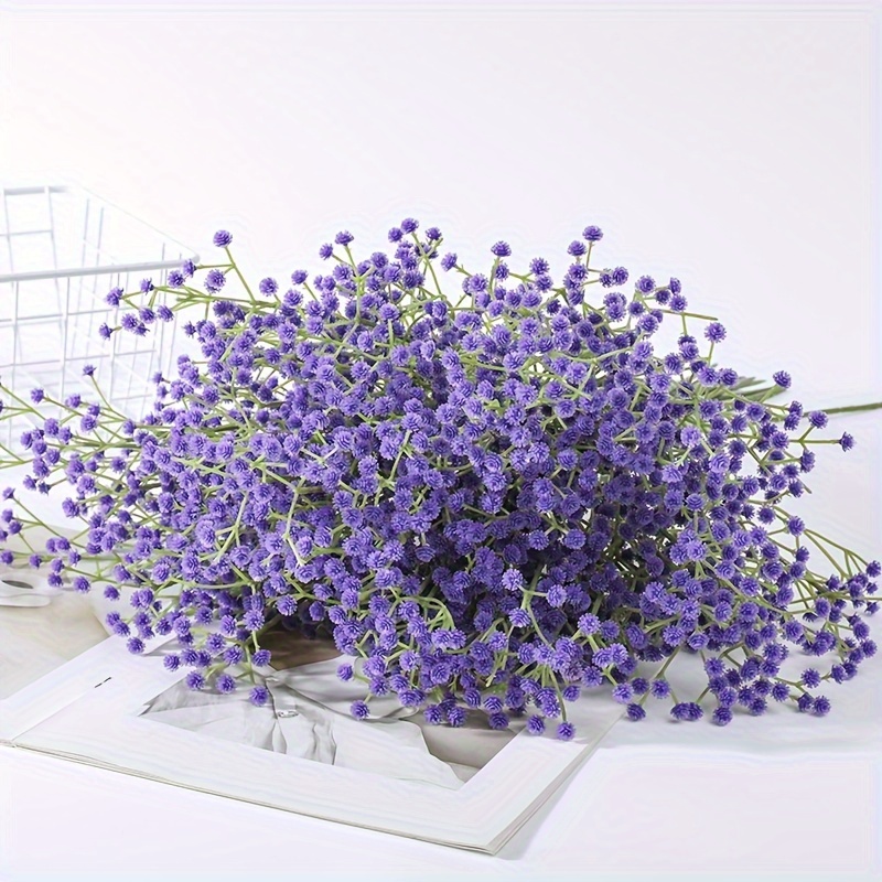 Wisdom Artificial plants,16pcs Babys Breath Artificial Flowers for