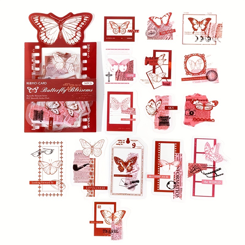 Vintage Photo Film Frame Pet Sticker Package Diy Diary Junk - Temu