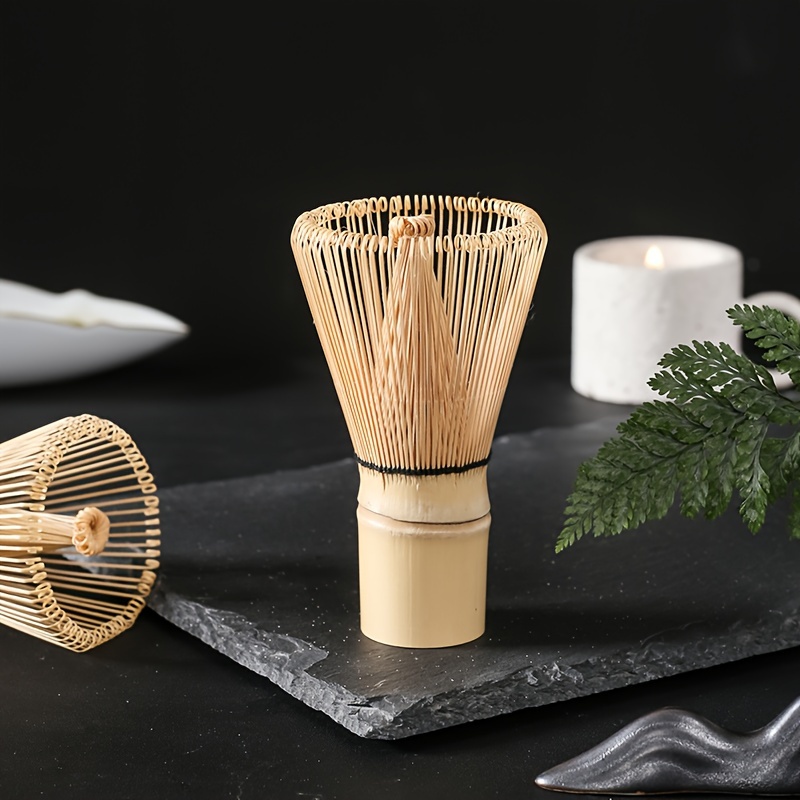 Batidor de té verde matcha, batidor de té de bambú Chasen, herramienta de  cepillo de polvo matcha, cuchara tradicional (100 puntas)