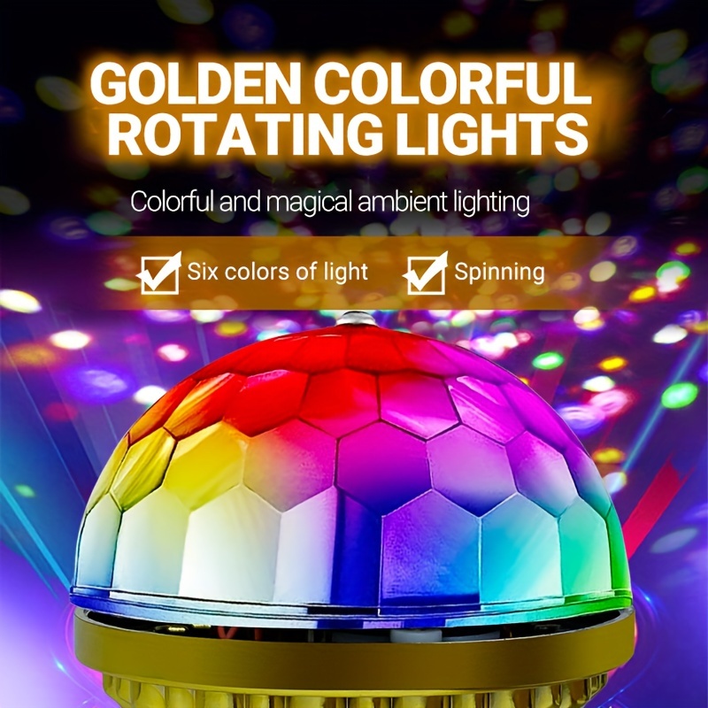 Colorful Rotating Magic Light Rgb New Led Disco Ball Light - Temu