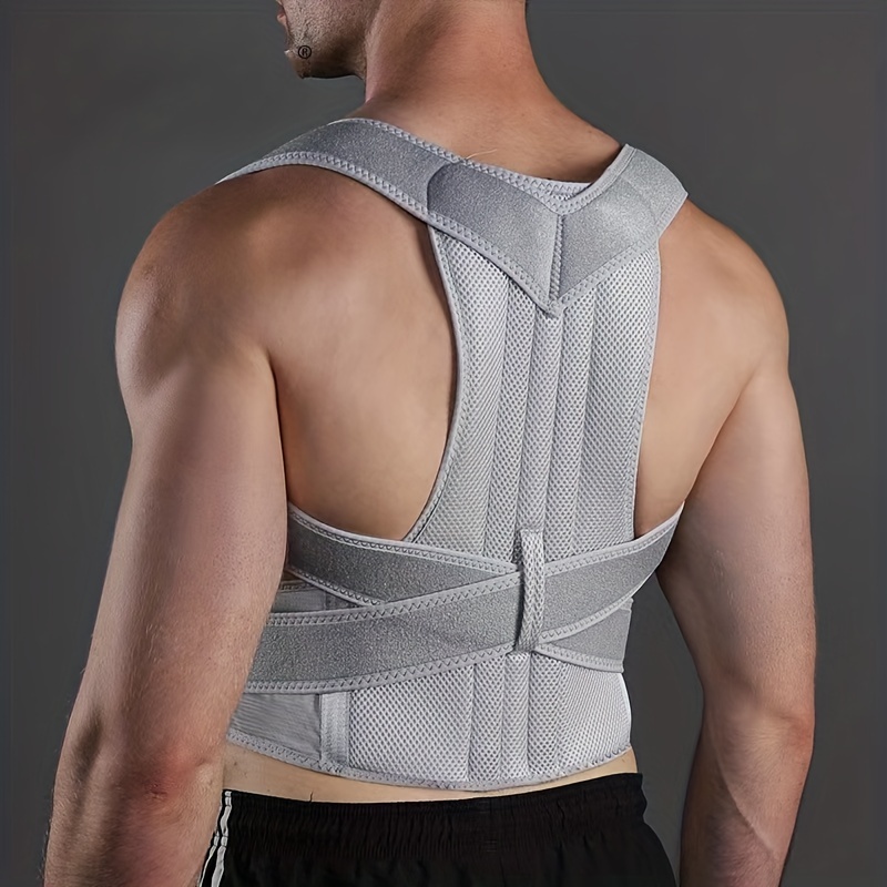 Adjustable Posture Corrector Belt Men Women Upper Back Brace - Temu Canada