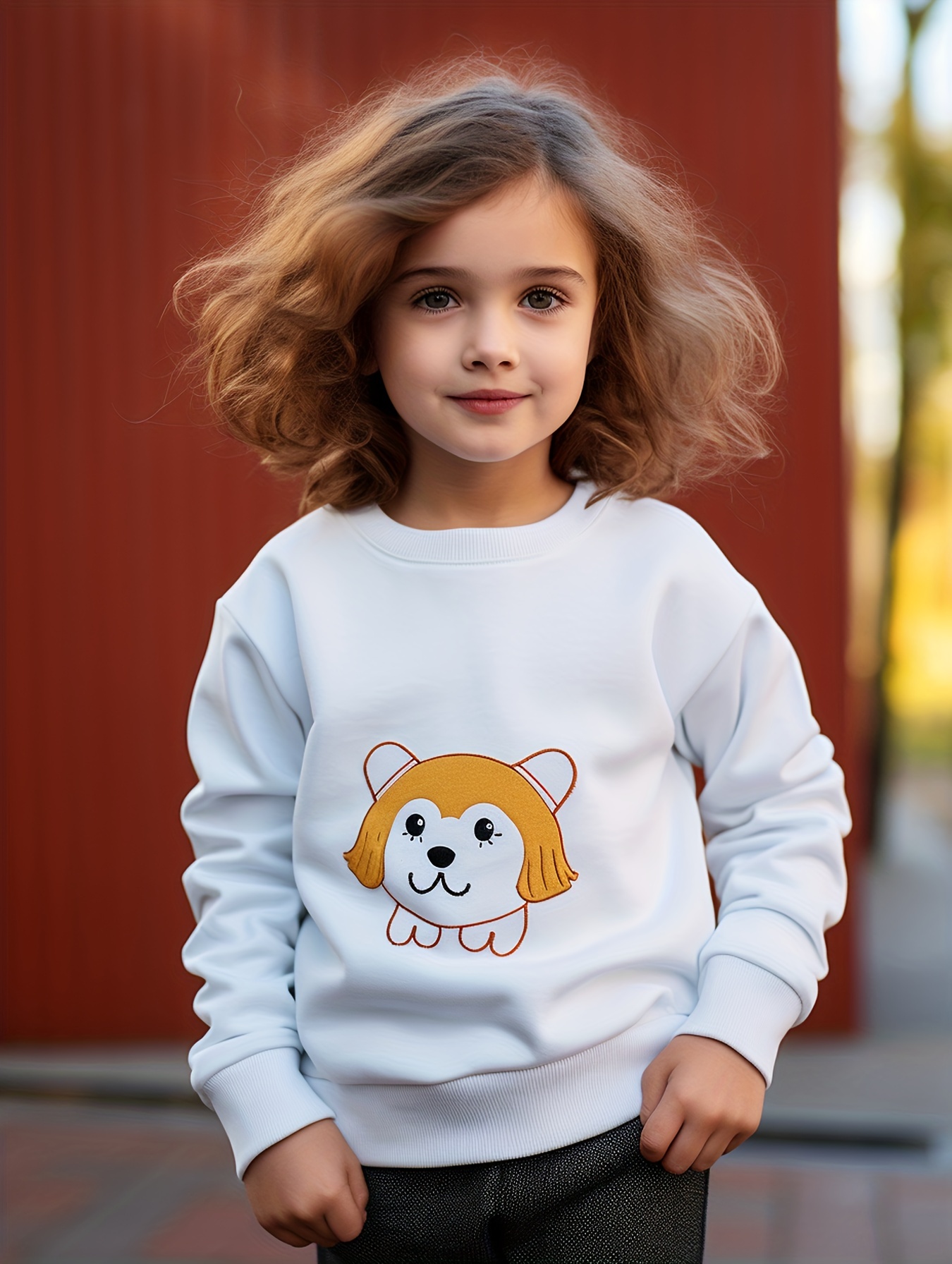 Sudadera Con Estampado De Monstruo Divertido Para Niñas - Temu