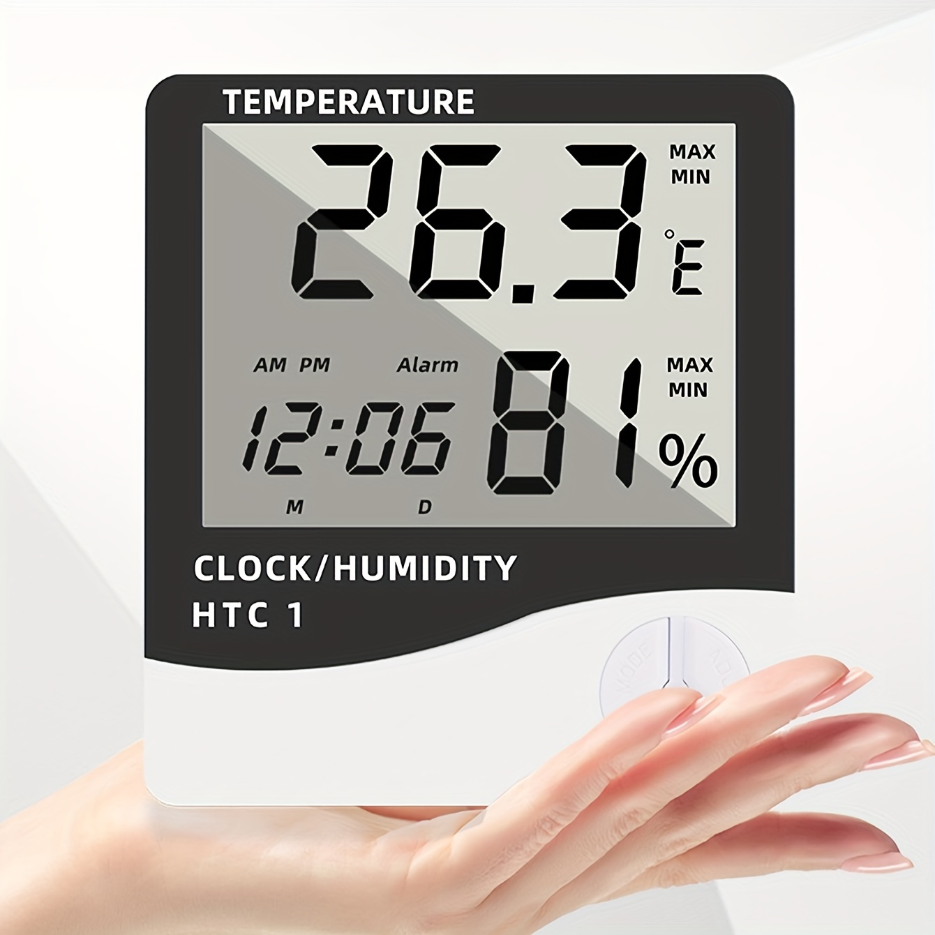 Digital Hygrometer, Indoor Thermometer Room Humidity Gauge With Battery,  Digital Temperature Gauge Humidity Meter Indicator For Home, Office,  Greenhouse, Mini Hygrometer, Apartment Essentials, College Dorm Essentials,  Back To School Supplies - Temu