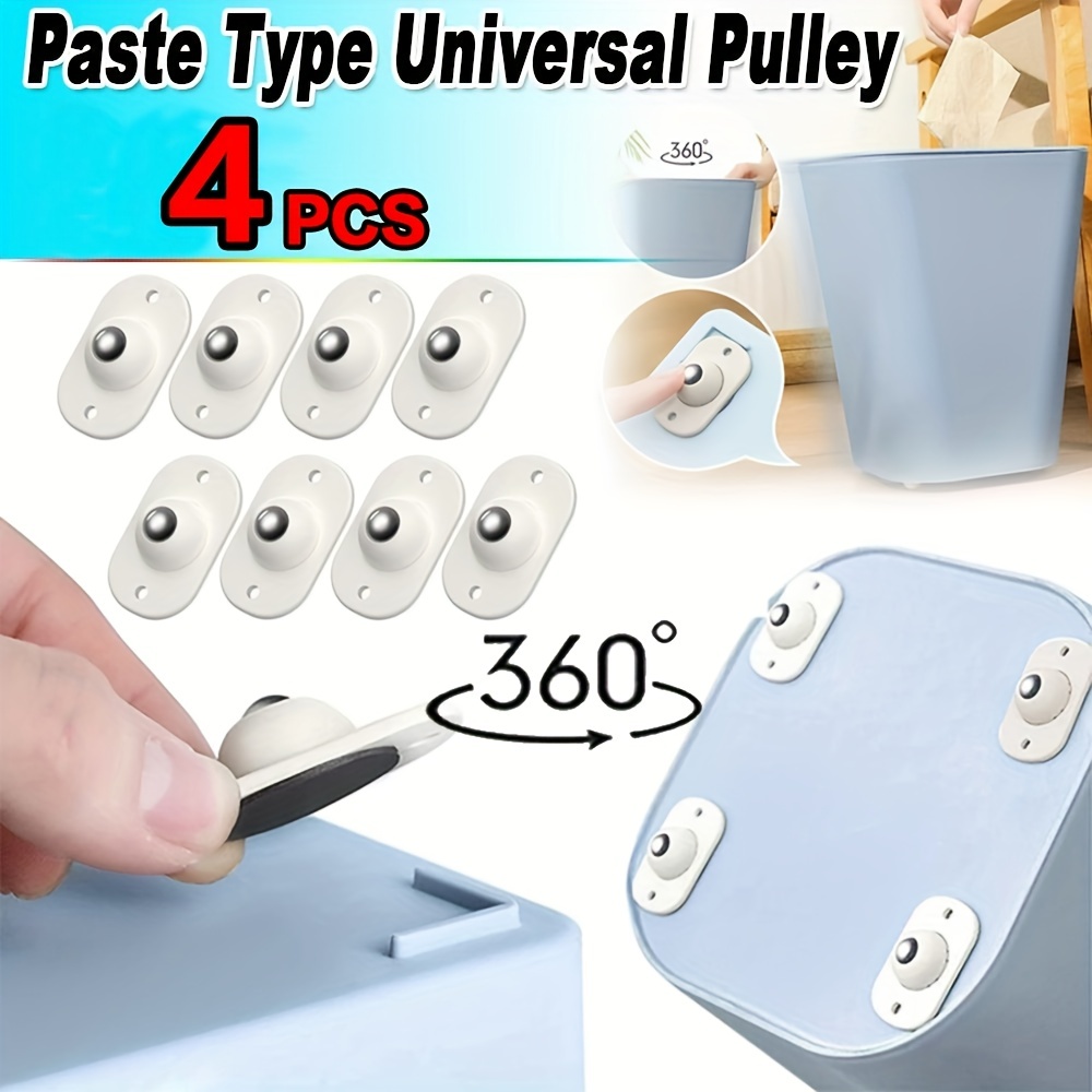 Paste Pulley Paste Type Universal Pulley Diy Self Adhesive - Temu Spain