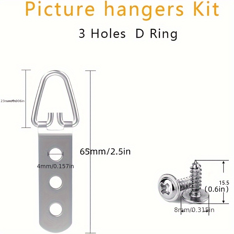 Heavy Duty Large Strap Hooks 3 Holes D ring Hooks Screws - Temu