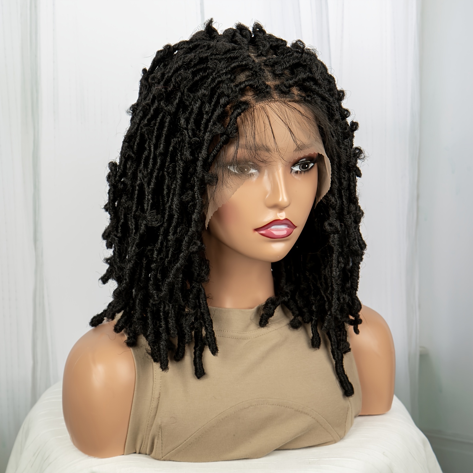 SYN BRAIDED LACE WIG] REGGAE LOC SHORT - Hairomg.com