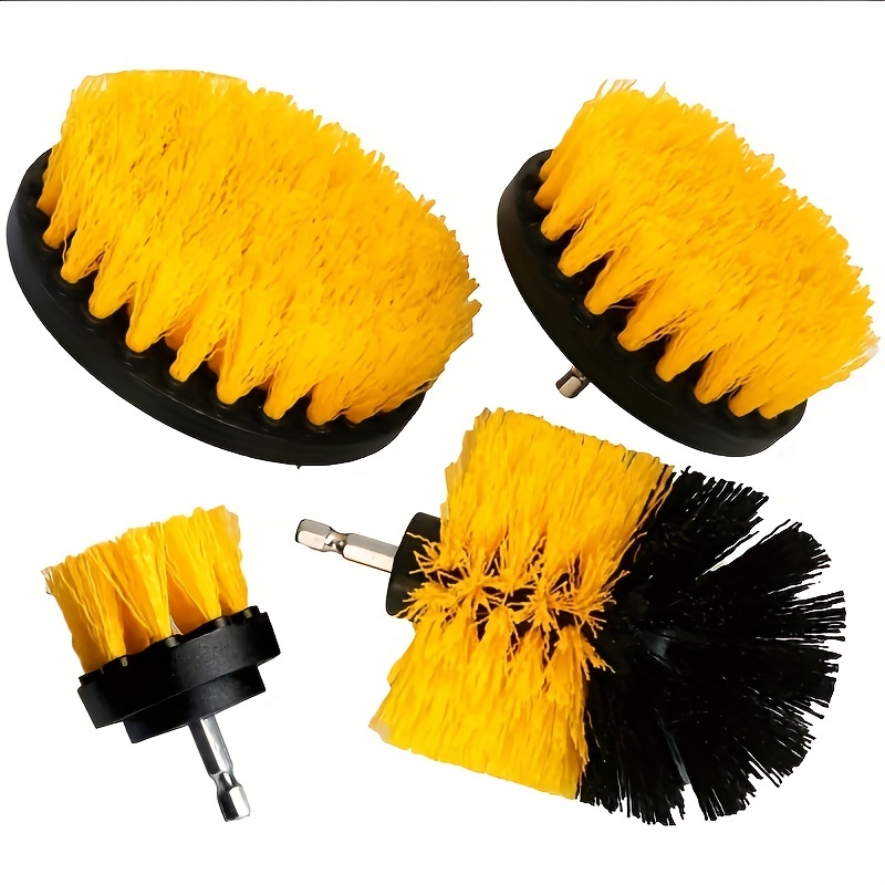1pcs/3pcs Electric Drill Cleaning Brush Bathroom Surfaces Tub