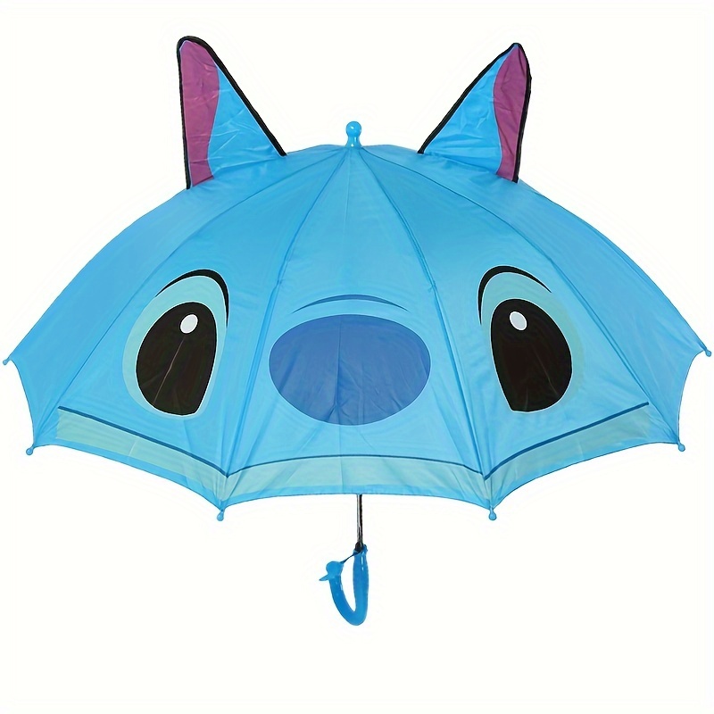 Stitch Azul Paraguas Transparente Poe Niña Parasol Lluvia para Lluvia
