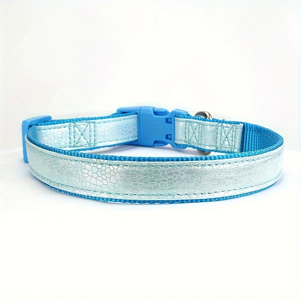 TEMU [customized] Uv Personality Luminous Dog Collar, Dog Name And Phone Number Customized To Prevent , And The Size Adjusted
