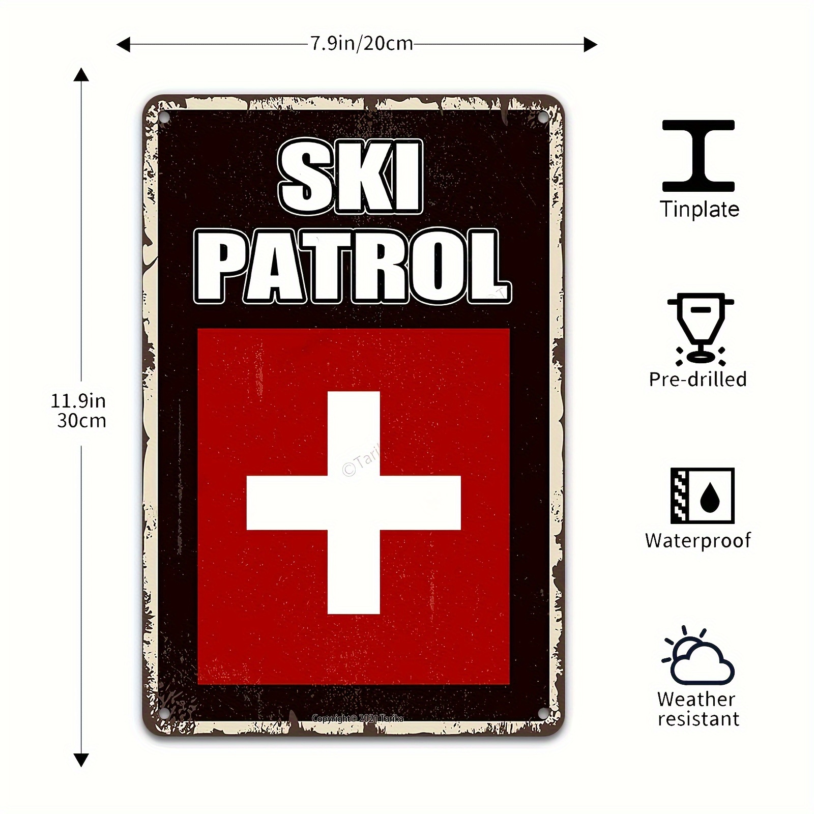Retro Apres Ski Aluminum Sign Retro Skiing Plaque - Temu