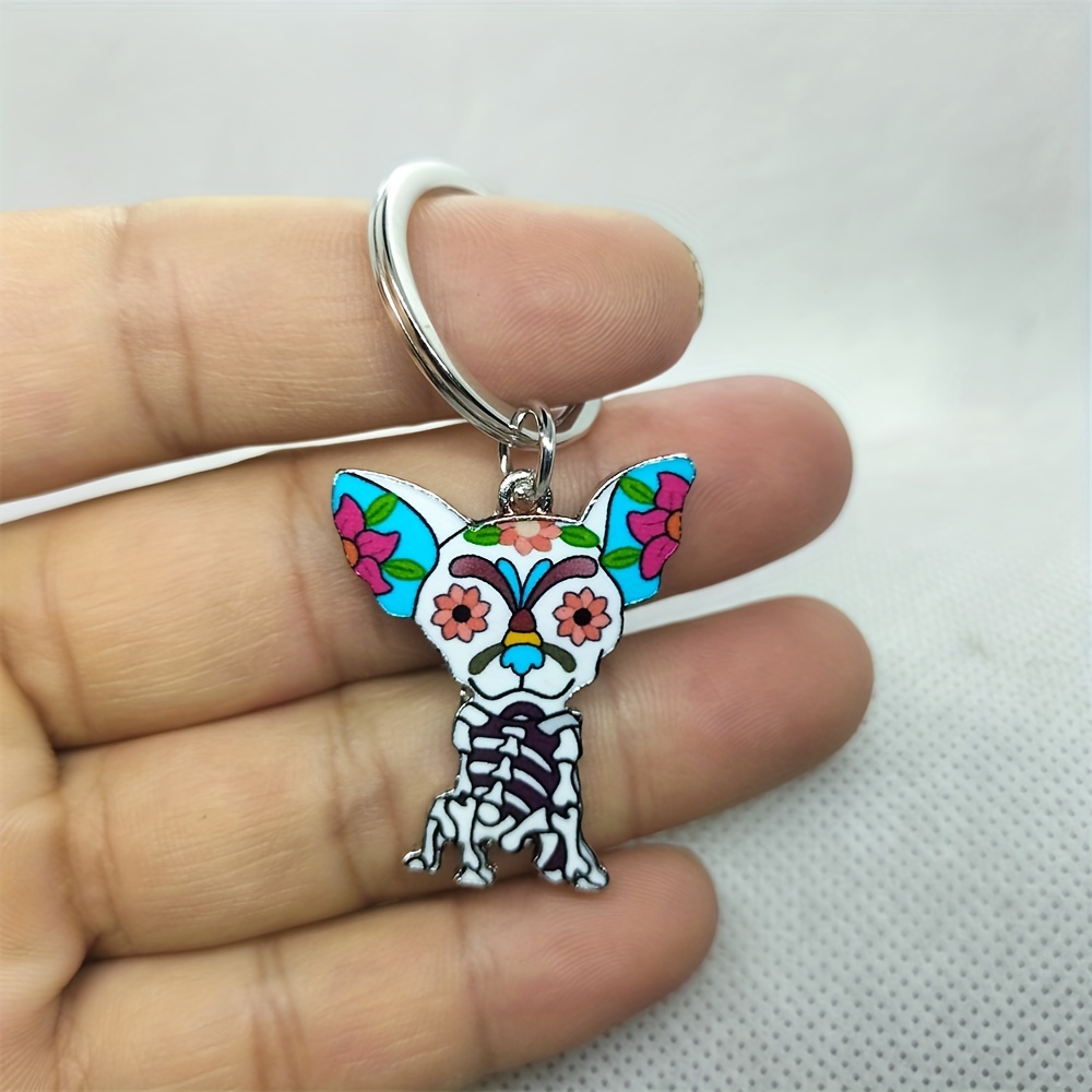 Cat Ghost Bag Charm Keychain 