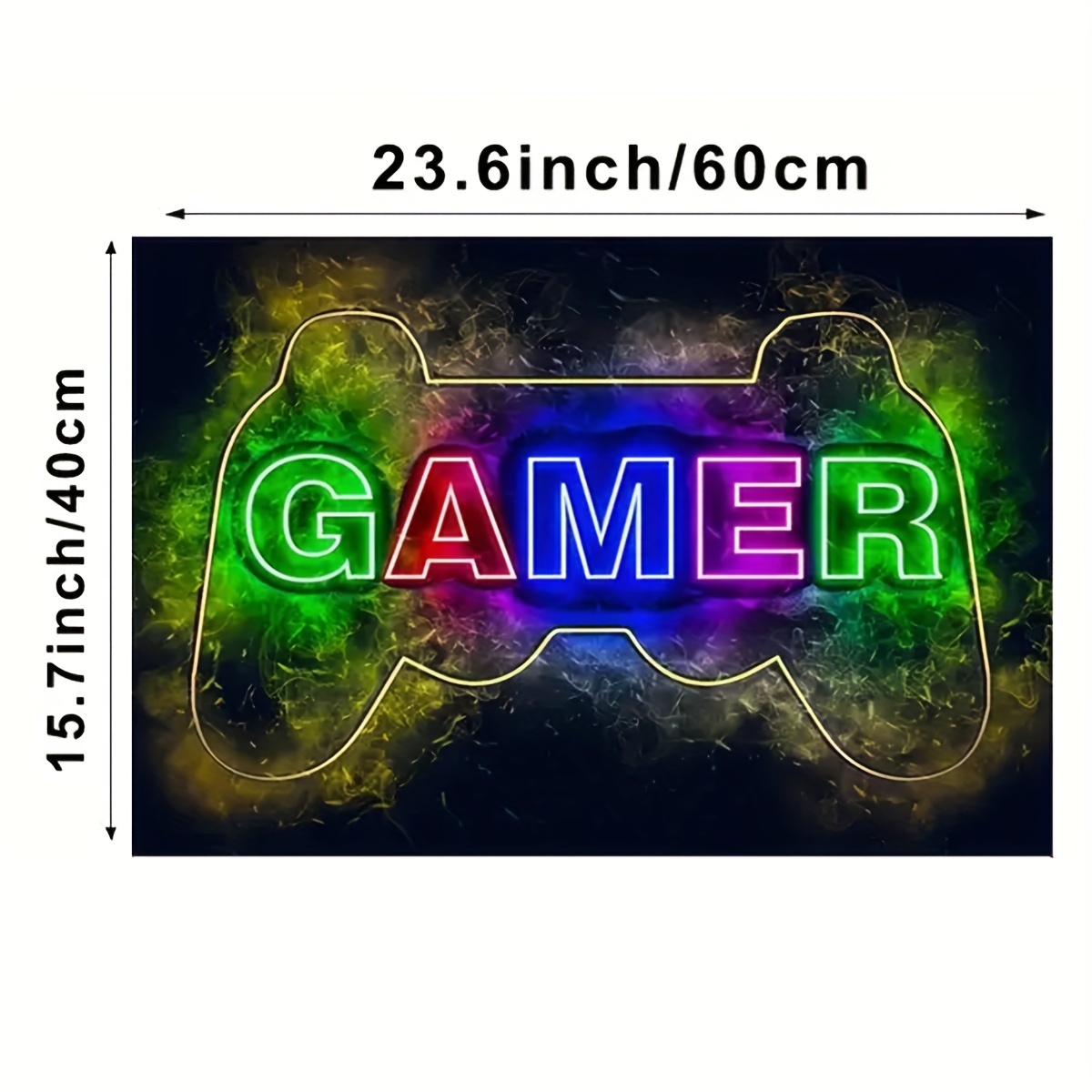 1pc Sin Marco Juego Gamer Arte Pared Cartel Lienzo - Temu Mexico