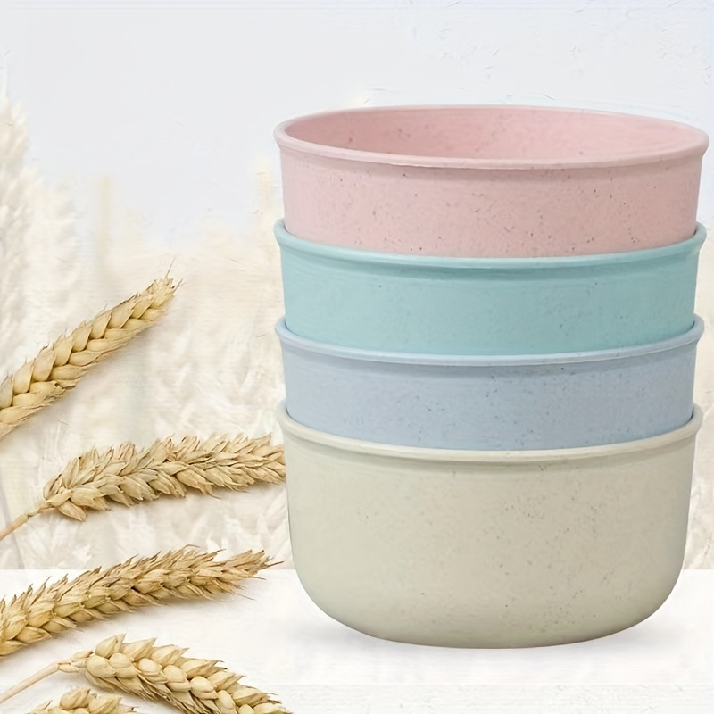 Wheat straw bowl set 4 pcs