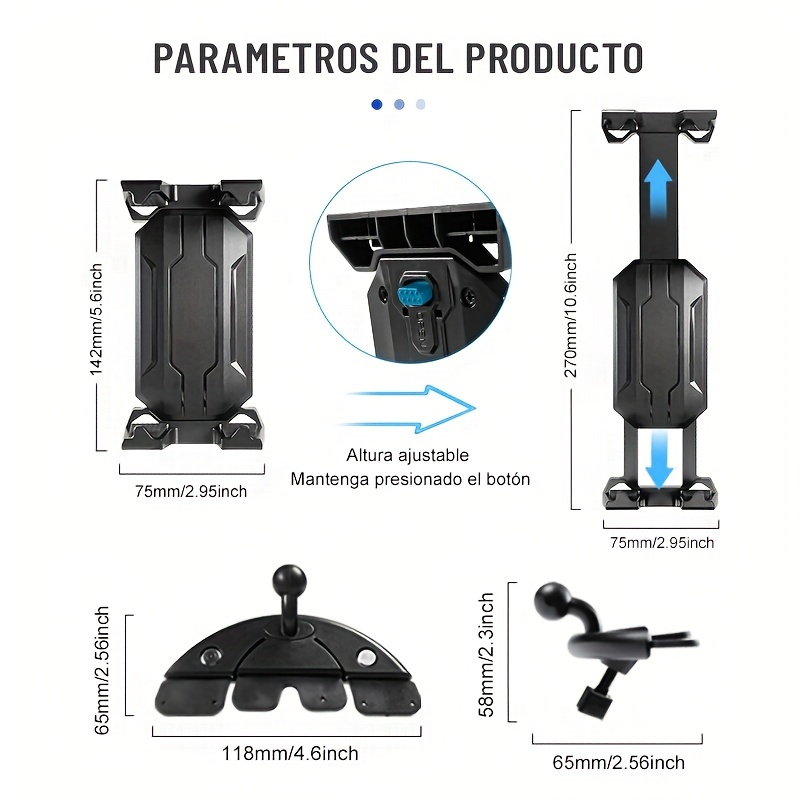 Soporte Teléfono Coche Soporte Tablet Ranura Reproductor Cd - Temu