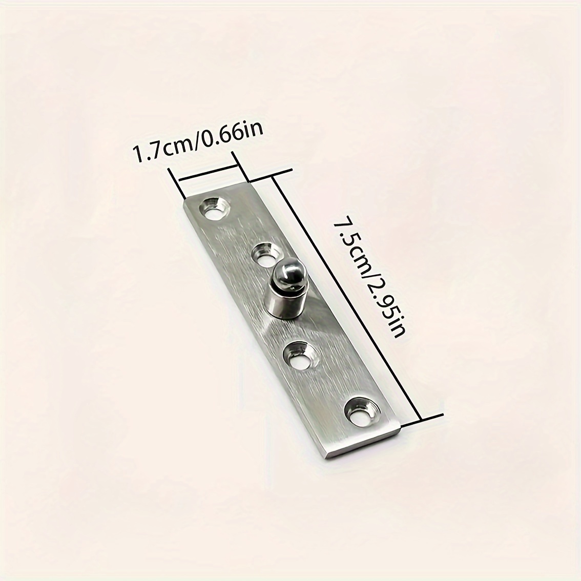 1pc Stainless Steel Weighted Swivel Invisible Door Upper And Lower Swivel  Hidden Hinges 360 Degree Room Door Polarized Swivel Hinges, Don't Miss  These Great Deals