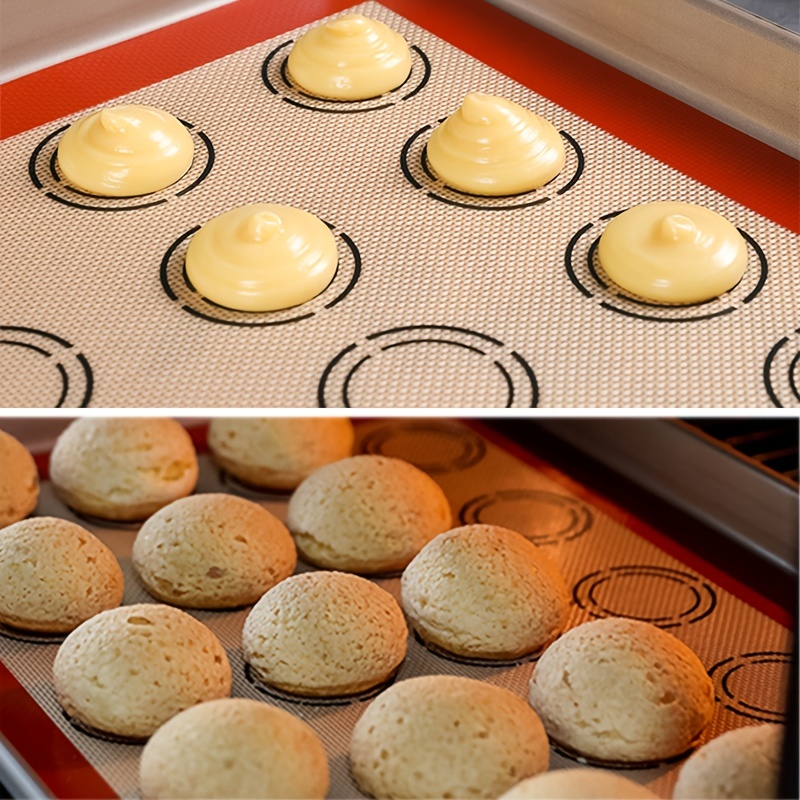 1 tapis de cuisson en silicone Macaron pour moules à pâtisserie