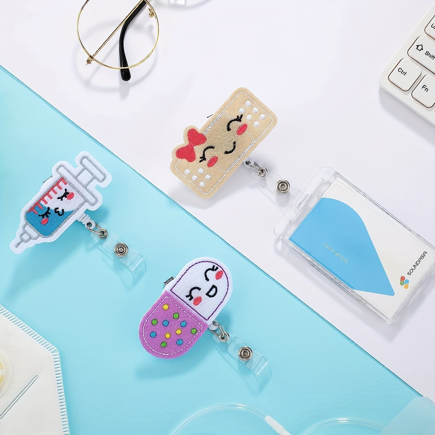 3pcs Cute Felt Nurse Badge Reels Show Off Your Passion With - Temu