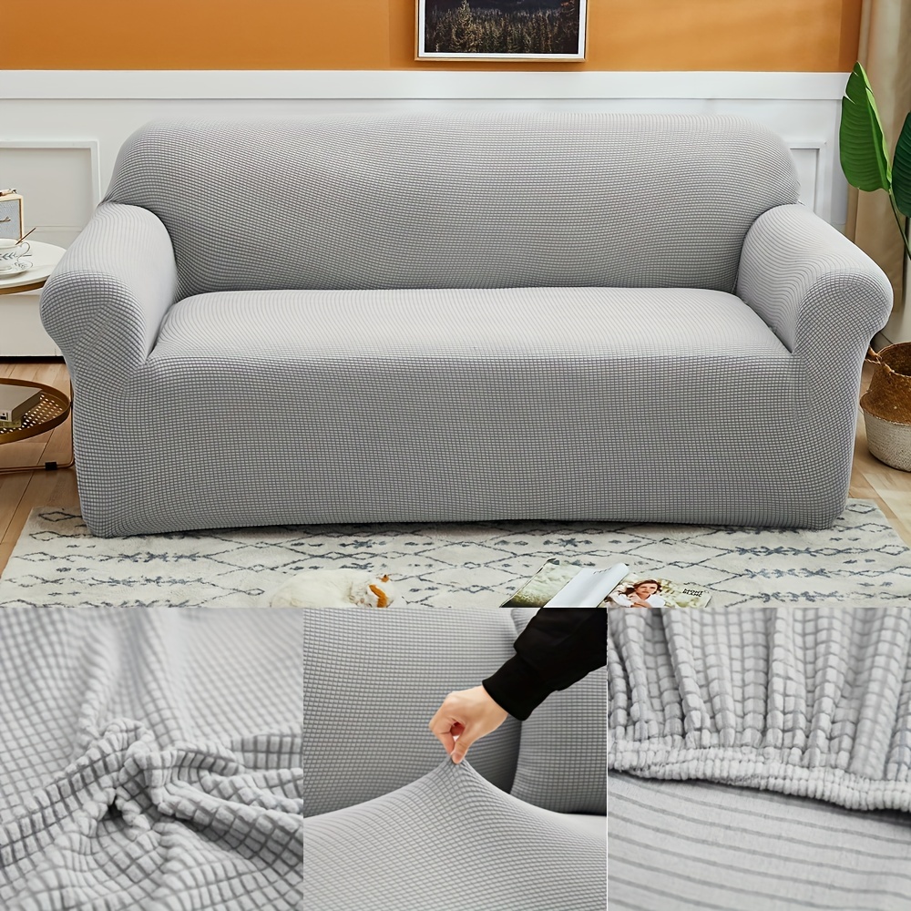 Furniture Protector Solid Color Couch Cover Thick Sofa Cover