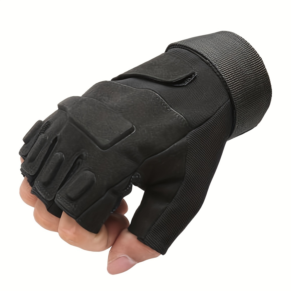 Tactical Military Fingerless Gloves Mens Outdoor Cycling Half Finger Gloves  USA