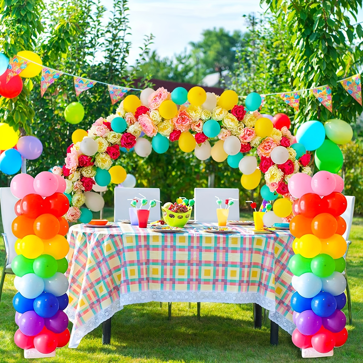 Balloon Column Stand Kit Bendable Balloon Arch Stand with Water Fillable  Base Balloon Clips Pump Knotter for Wedding Party Decor - AliExpress