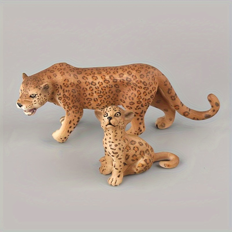 Super Realistic Simulation Wild Animal Leopard Series Model - Temu