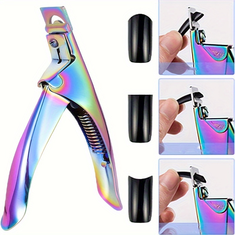 

1pc Stainless Steel Nail Clips, French Nail Clips U-shaped Nail Clippers, Trimmer Scissor, French False Nail Cutting, Stainless Steel Trimmers Cutters