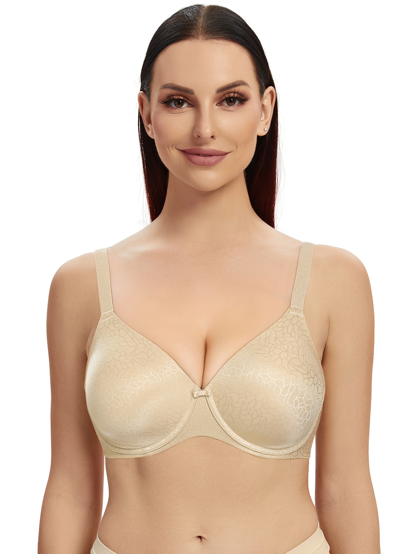 Women's T shirt Bra Comfort Full Coverage Underwire Push Up - Temu