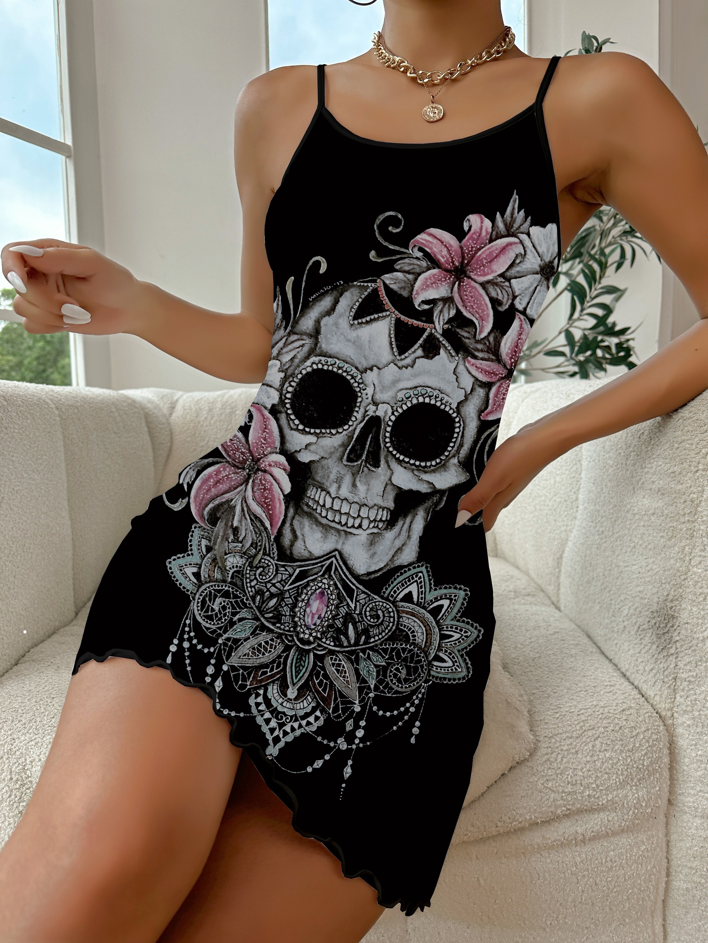 Gothic hotsell skull dresses