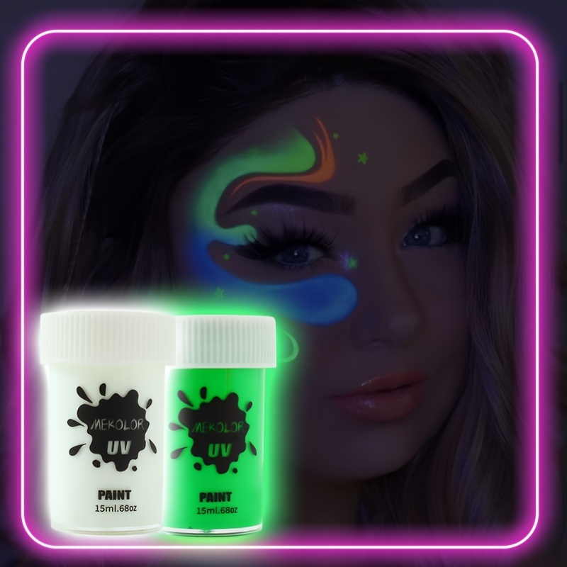 Neon Face Paint, Glow In The Dark Face Paint, 15ml Neon Body Paint