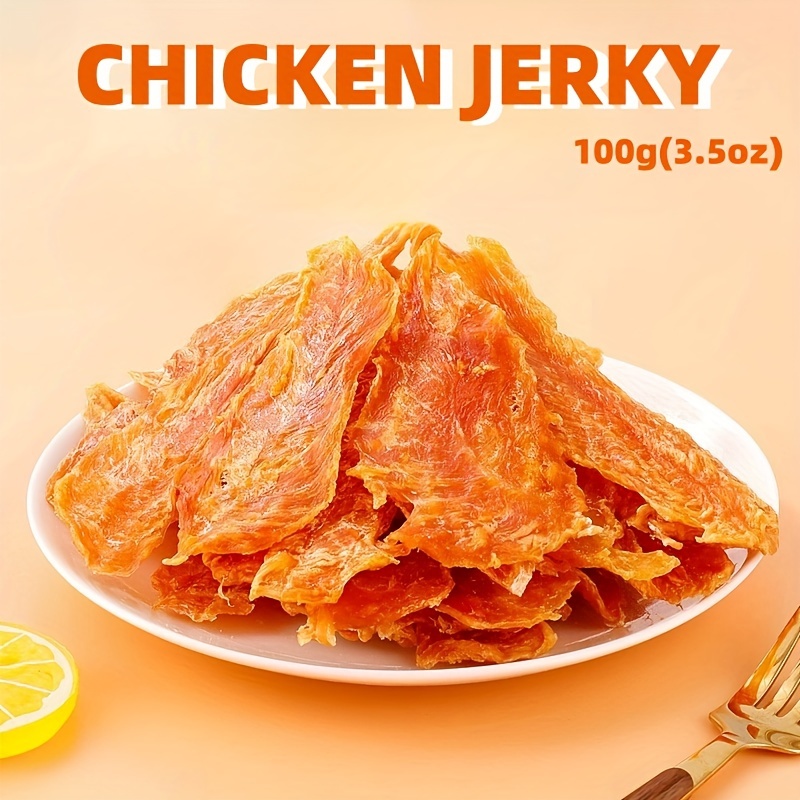 3.53oz/7.05oz/10.58oz Dog Treats Chicken Jerky Training Treats, Slow Roasted Snacks For Medium And Large Dogs Chewy Treats